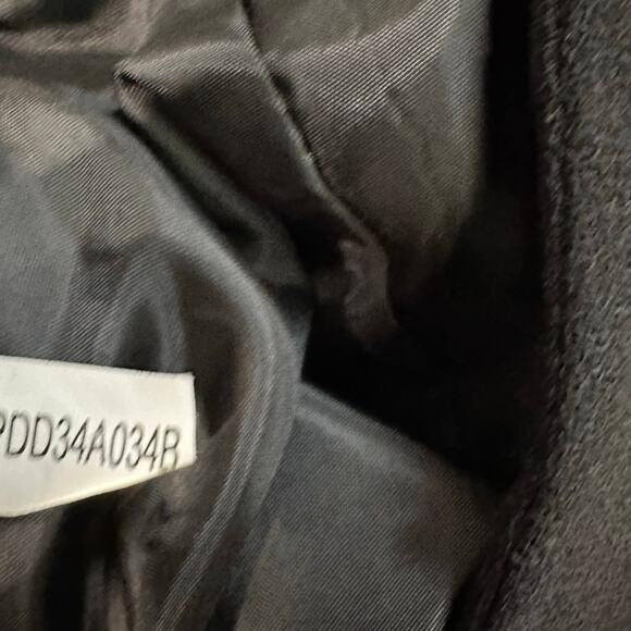 Albert Nipon Trumpet Skirt 100% Wool WMNS 12 Black Hidden Zip Lined Knee Length - Picture 5 of 7